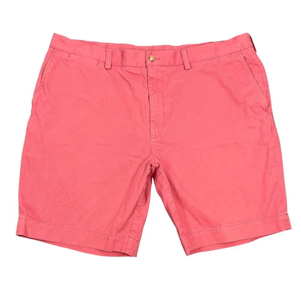 Polo Ralph Lauren Pink Flat Front Chino Shorts Mens 40